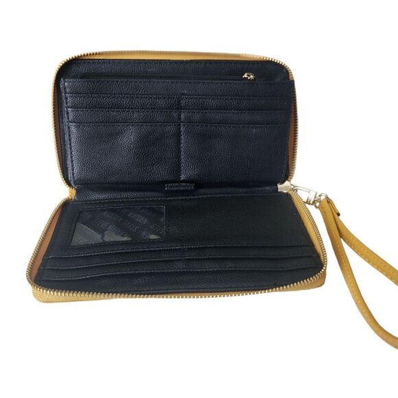 Steve Madden Wristlet Wallet in Mustard Yellow - Picture 6 of 10